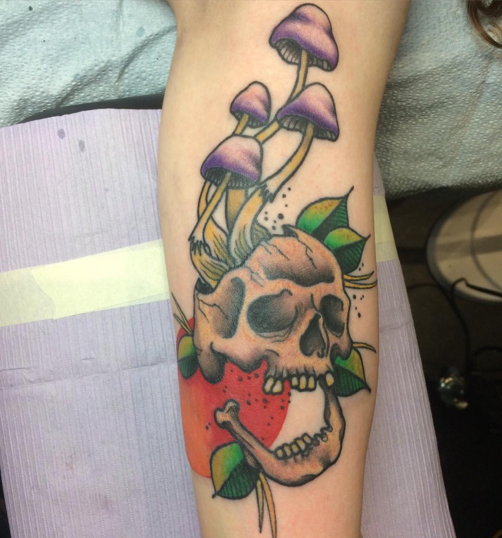 mushroom tattoo