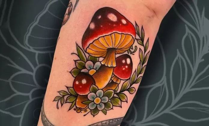 mushroom tattoo