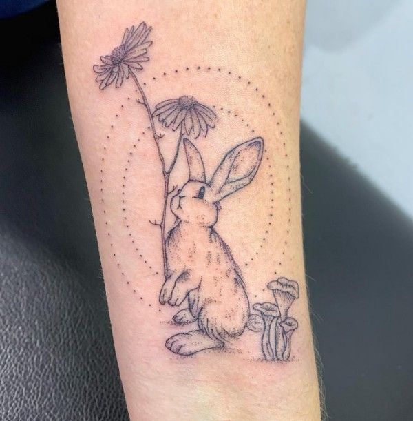 mushroom tattoo