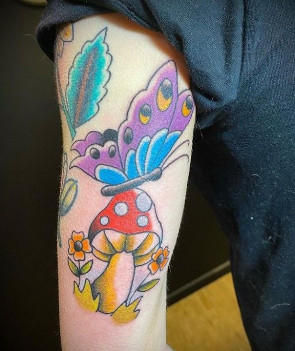 mushroom tattoo