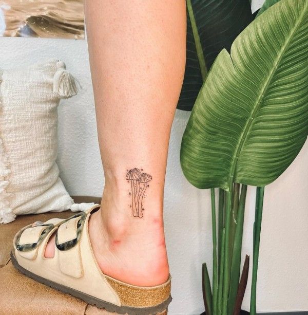 mushroom tattoo