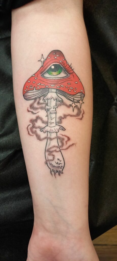 mushroom tattoo