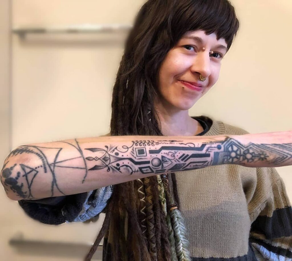 Female Cyberpunk Tattoo Ideas