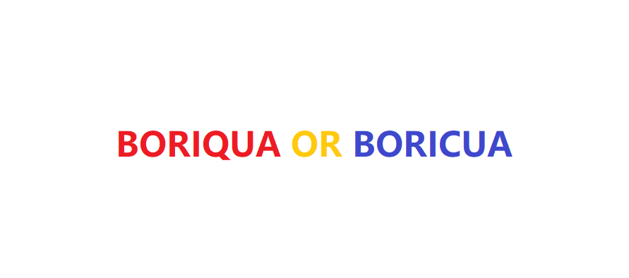 Boriqua or Boricua?