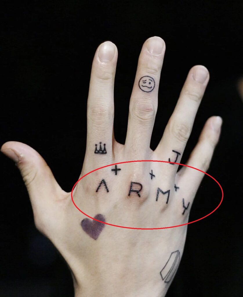 jungkook tattoo army