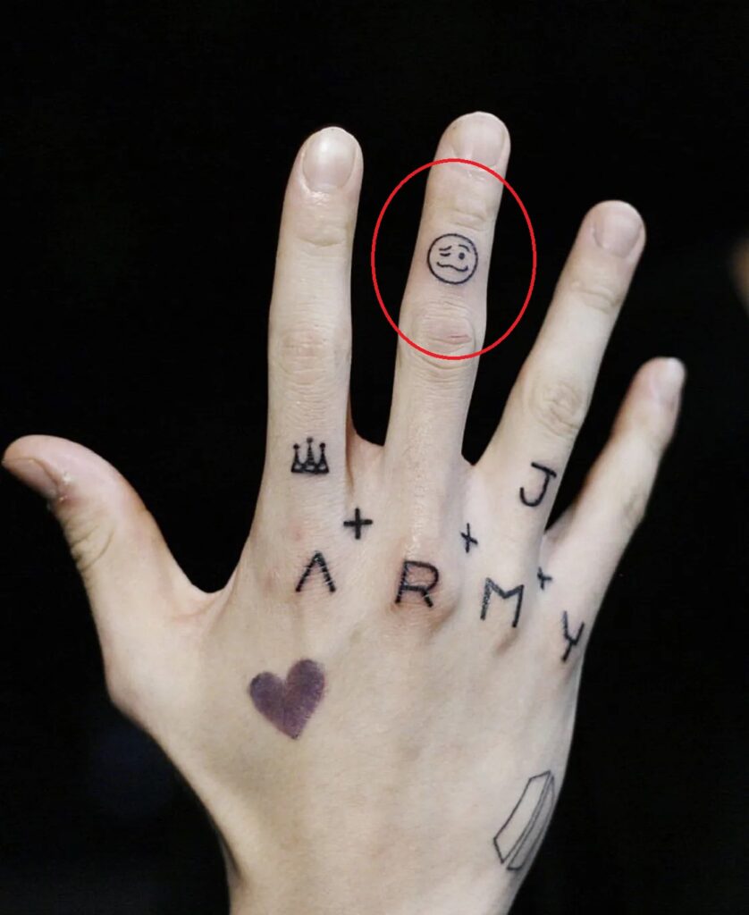 Jungkook Tattoo Emoji Design
