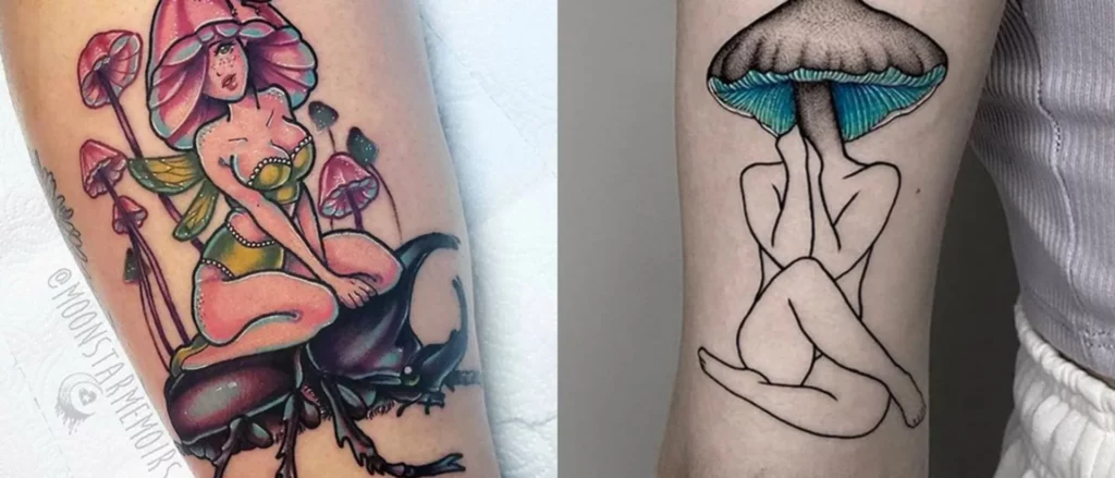 mushroom tattoo