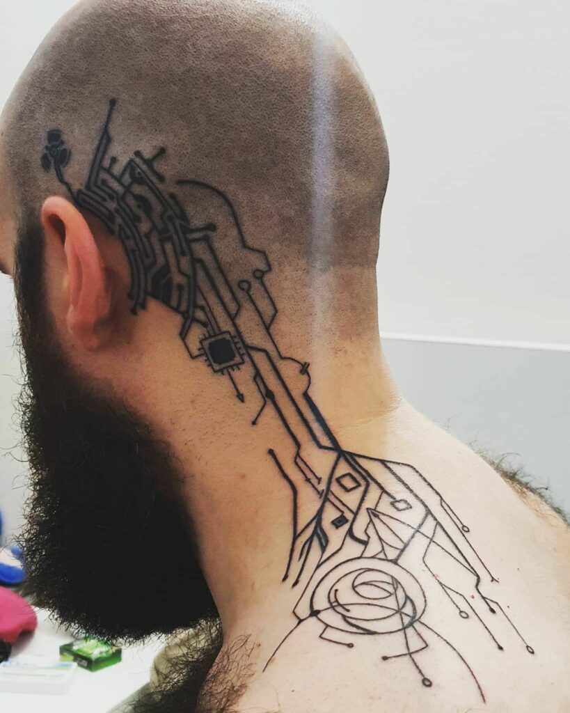Male Cyberpunk Tattoo ideas