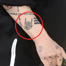 Skeleton Jungkook Tattoo on hand