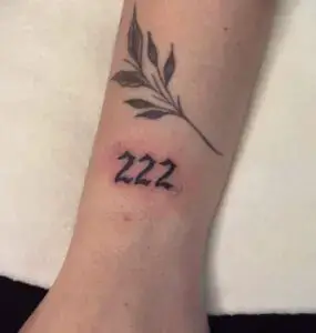 222 tattoo