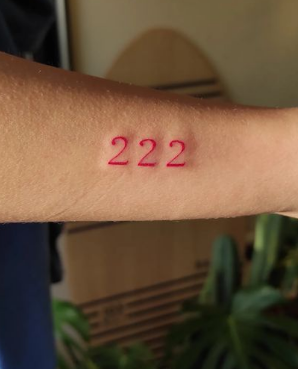 222 tattoo
