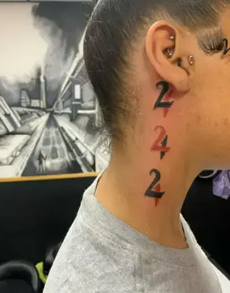 222 tattoo