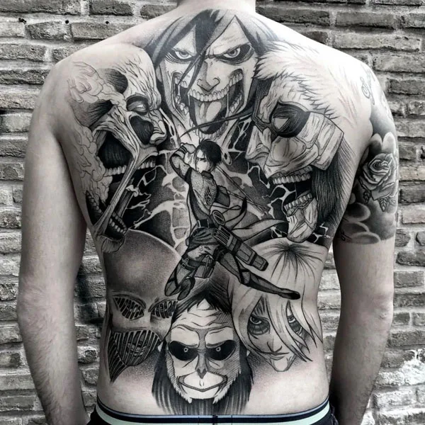 attack on titan tattoo