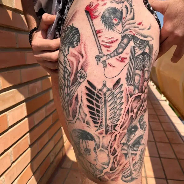 attack on titan tattoo