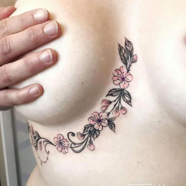  Under Breast Tattoo
