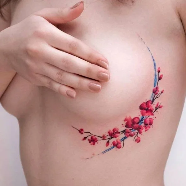  Under Breast Tattoo