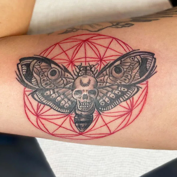 death moth tattoo