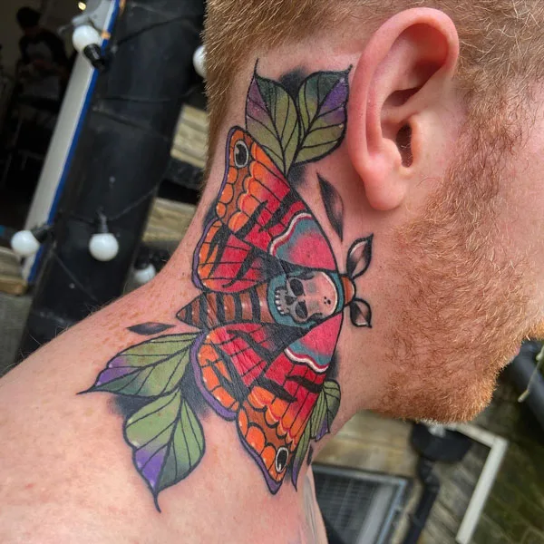 death moth tattoo