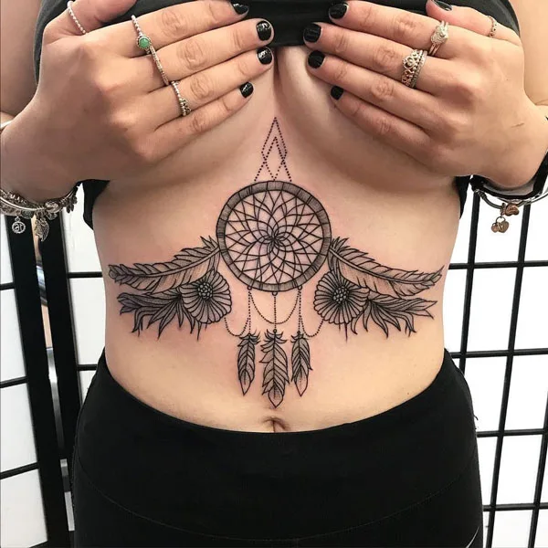  Under Breast Tattoo