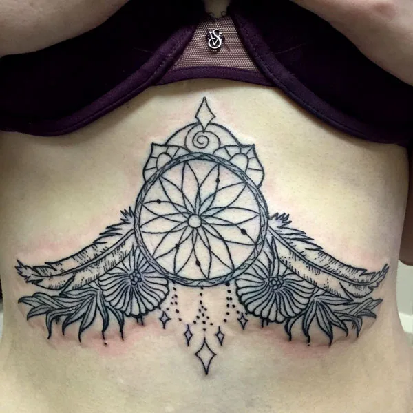  Under Breast Tattoo