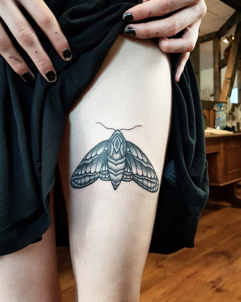 death moth tattoo