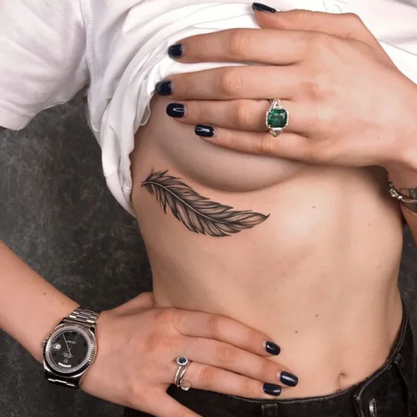  Under Breast Tattoo