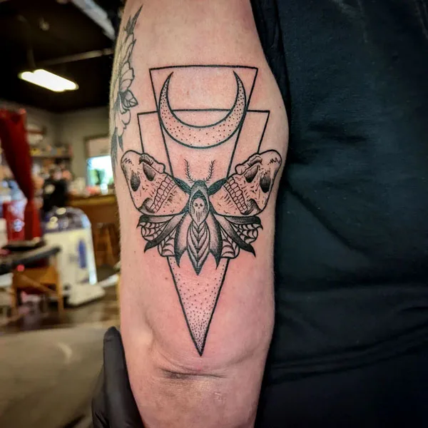 death moth tattoo