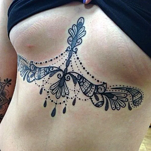  Under Breast Tattoo