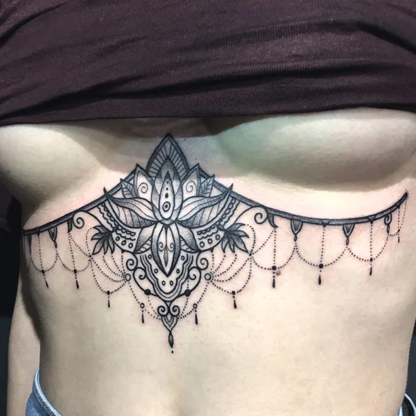  Under Breast Tattoo