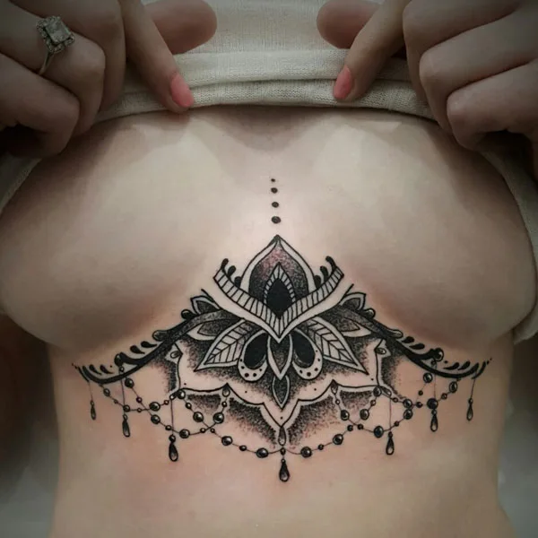  Under Breast Tattoo