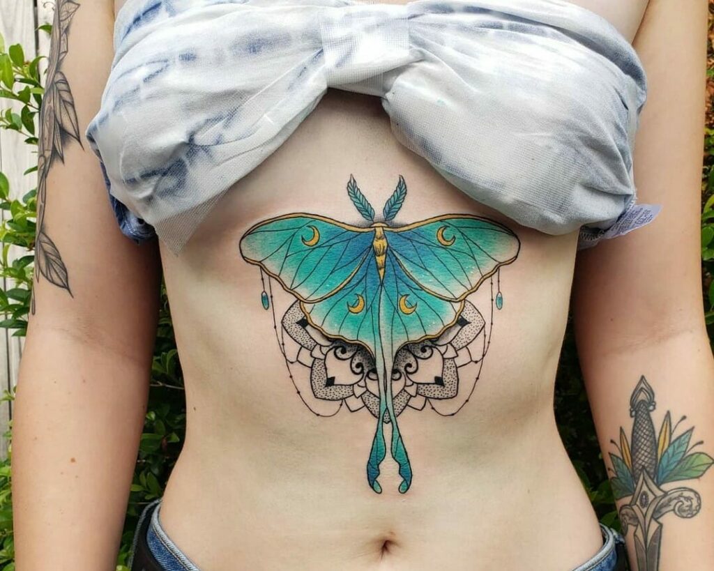 death moth tattoo
