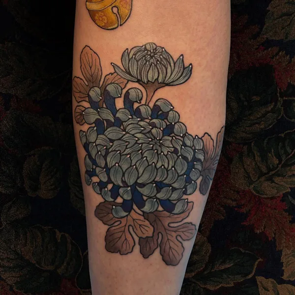 november birth flower tattoo