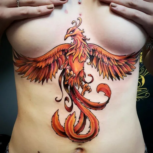 under breast tattoo