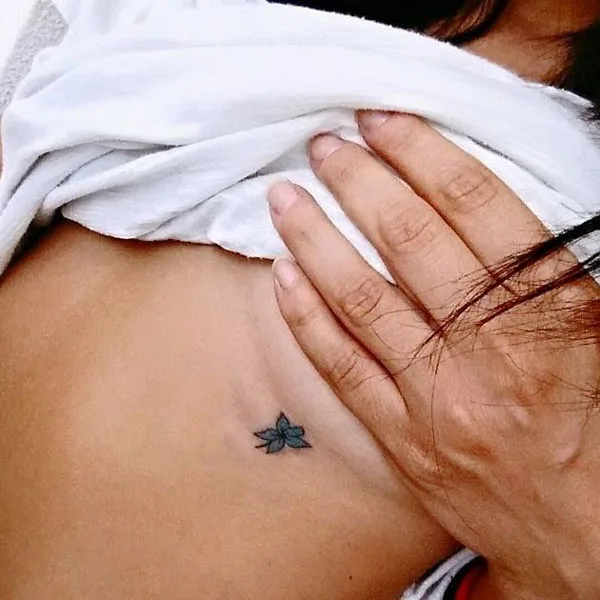 under breast tattoo