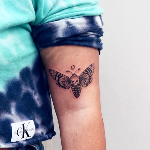 death moth tattoo