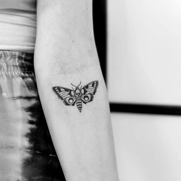 death moth tattoo