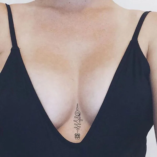 under breast tattoo
