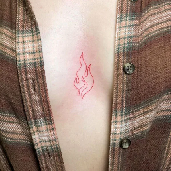 under breast tattoo