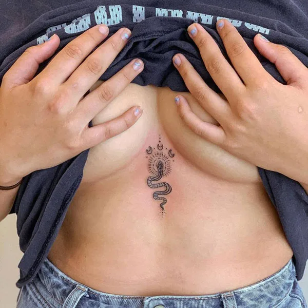 Under Breast Tattoo