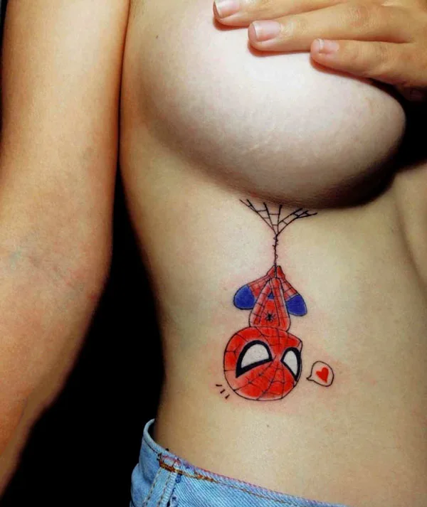 under breast tattoo