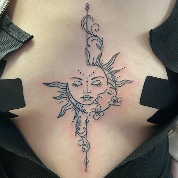 under breast tattoo