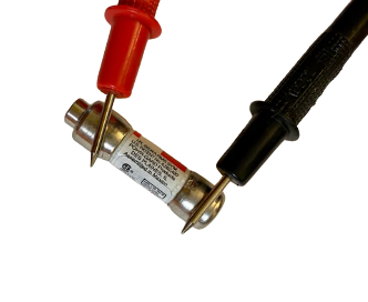 Testing a Midget Fuse with a multimeter