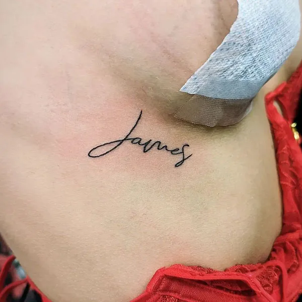Under Breast Tattoo 