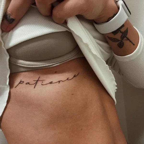 Under Breast Tattoo