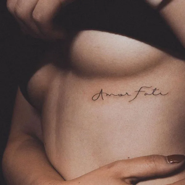 Under Breast Tattoo