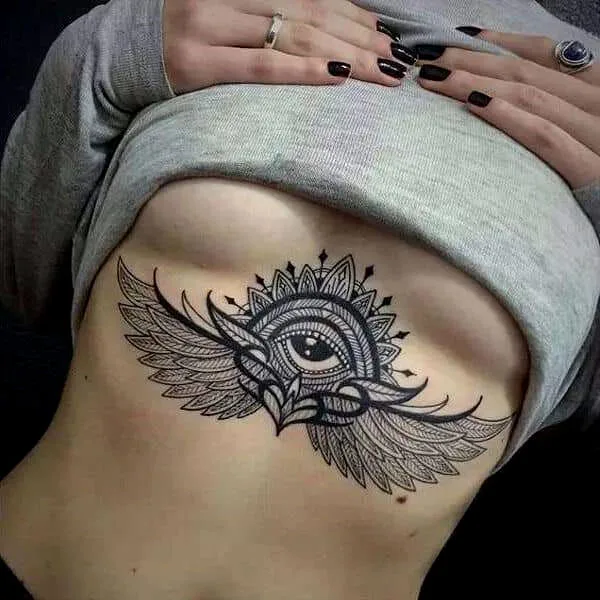  Under Breast Tattoo