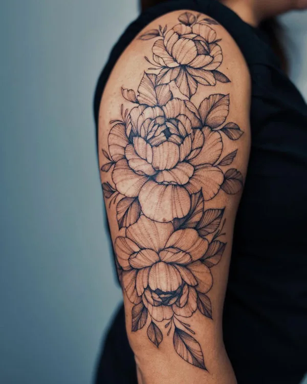 november birth flower tattoo