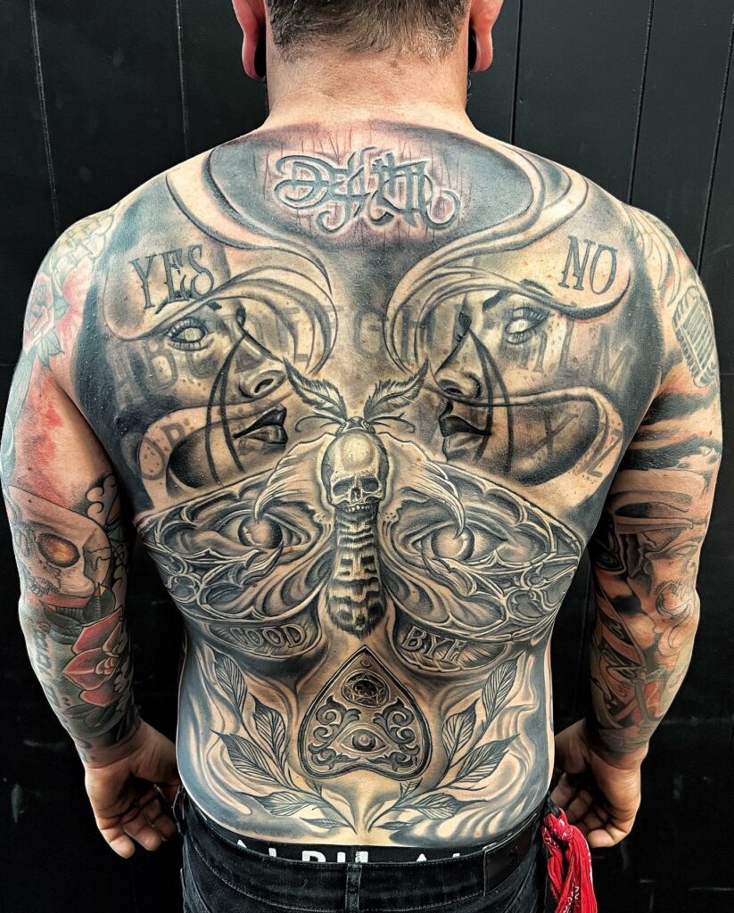 death moth tattoo