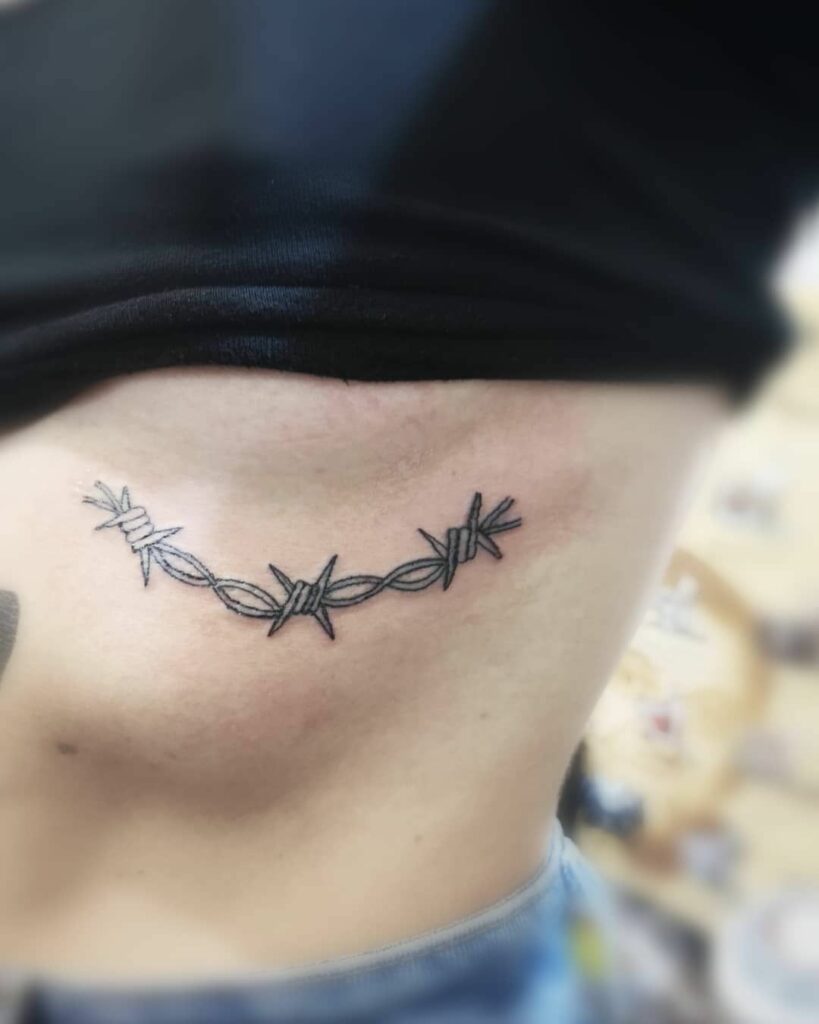 under breast tattoo