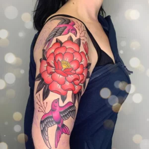 november birth flower tattoo